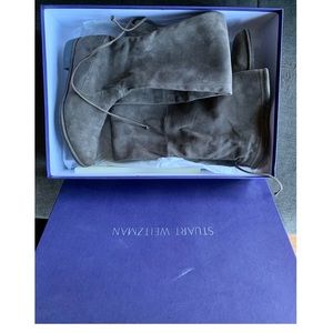 Stuart Weitzman Grey Suede Lowland Boot